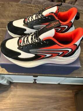 Mazino Krypton-005 Men's Chunky Sneakers Black/White/Red